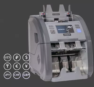 HITACHI 110F Сортировщик банкнот двухкарманный (мультивалютный) с функцией ветхости - 25 150 000 сум / шт