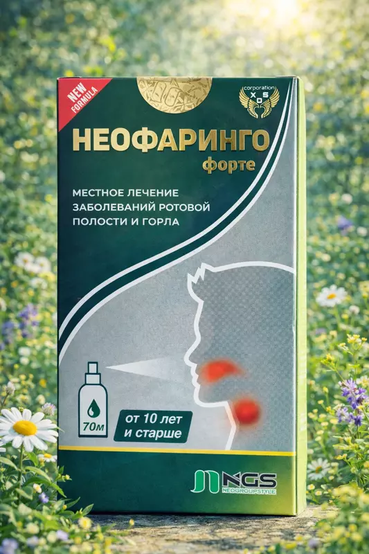 NeoFaringo Forte - Эффективное средство при боли и воспалении горла