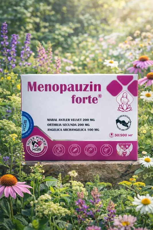 BAD Menopauzin forte 500mg 40 dona  ayollar salomatligi uchun kapsula