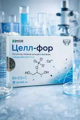 BAD Kalstsiy va fosfor almashinuvini tartibga soluvchi Cell For 500 mg 30 kapsula