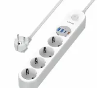 Кабель питания POWER / сетевой фильтр  5 розетки / 10 м (2TYPE-C  с 2USB-A)
