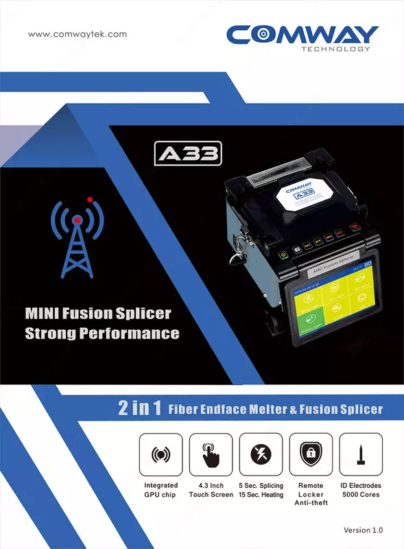 Высокотехнологичный сварочный аппарат COMWAY A33 Fiber Fusion Splicer - по запросу