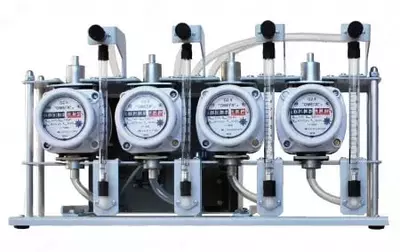  УОПВ-4-40 (220В; опция 12В-40) четырёхканальный аспиратор (устройство отбора проб воздуха) - 