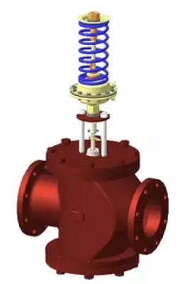  Клапан регулирующий  нормально закрытый (после себя) РК-НЗ-25; -32; -50; -80; -100; -150 - 