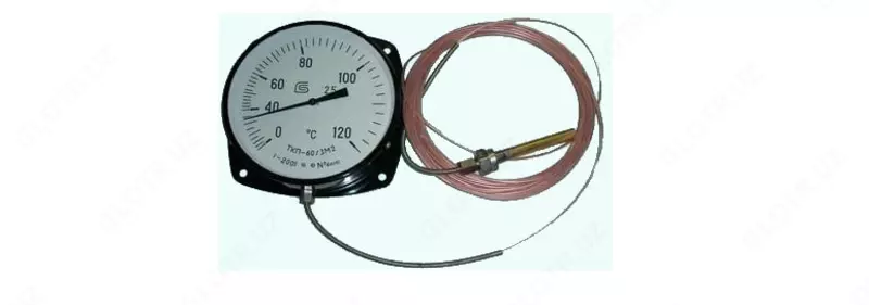  Термометр манометрический  виброустойчивый ТКП-60/3М2-100 — конденсационный дистанционный прибор - 