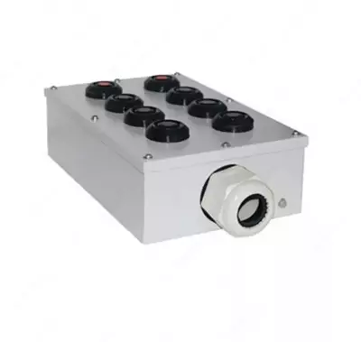 Пост управления кнопочный ПКУ-15-21.241-54У2 (6*ВК30-10-11110 54(1з+1р) черная + 2*ВК30-10-11110-54(1з+1р) красная + PG-36)  пост управления (ЭТ) Арт. - ET054497