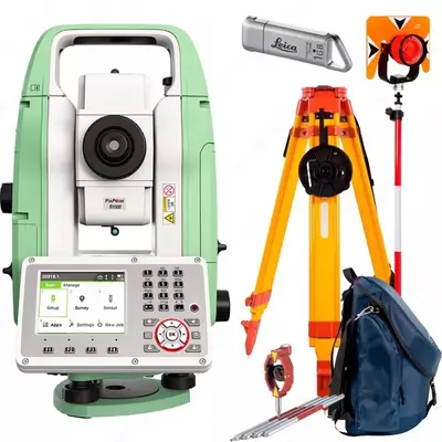 Leica TS07 R500 5 dyuymli taxeometr to‘plami + aksessuarlar