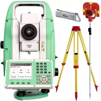 Leica TS03 R500 2 GST05 + GPR111 + GLS11 + MS1 taxeometr to‘plami