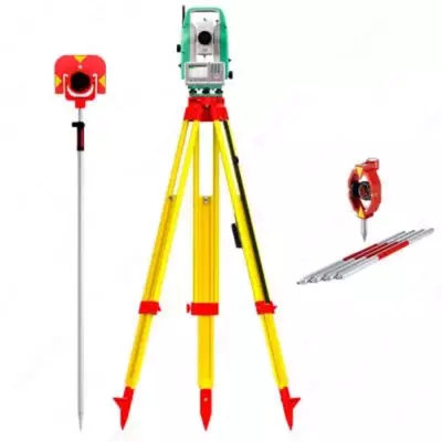  Leica TS03 R500 2 GST05 + GPR111 + GLS11 + MS1 taxeometr to‘plami - 