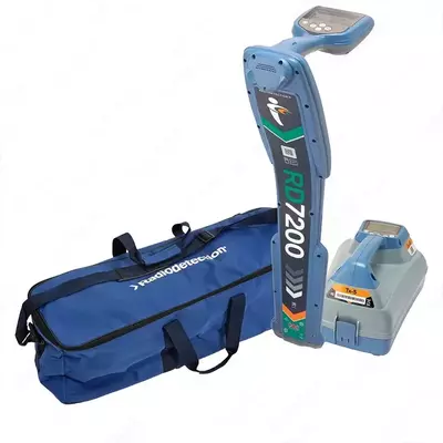 Tx-5 generatori va sumkasi bilan Radiodetection RD7200 iz qidirgichi