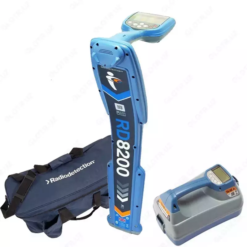 Tx-10B iLoc generatoriga ega Radiodetection RD8200 iz qidirgichi  sumka bilan