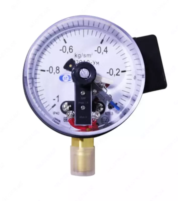 Электроконтактный манометр ДВ2010 М (пружинный)  -1...3 кг/см2 (Арт. - 232927)
