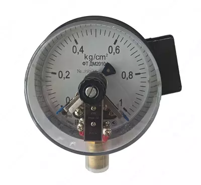 Электроконтактный манометр ДМ2010 М (пружинный)  0…1 кг/см² (Арт. - 232931)
