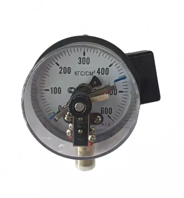 Электроконтактный манометр ДМ2010 М (пружинный)  0…600 кгс/см² (Арт. - 232987)