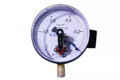 Электроконтактный манометр ДВ2005 М (пружинный) -1...0 кг.см2 (Арт. - 233077)