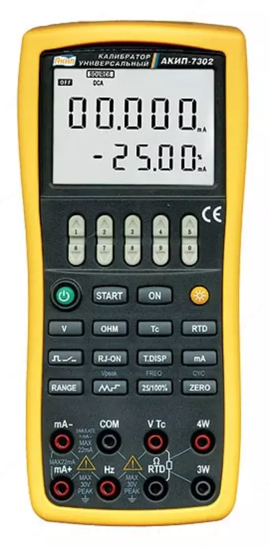 Многофункциональный калибратор процессов АКИП-7302 (Арт. - 263673)