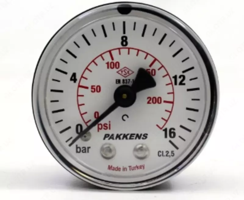 Манометр PAKKENS 16 бар