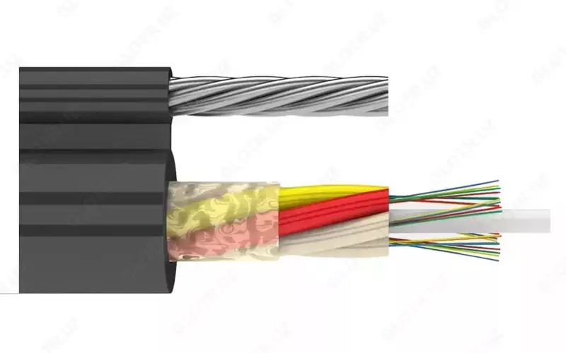  Подвесной оптический кабель (стальная проволока) РХТ-Р-2 6-12  12 волокон (Арт. - 1156279) - 
