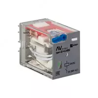 EKF oraliq relesi Averes RPAt 22/4 5A 24V DC tugmali va mexanik indikatorli (1165424-modda)