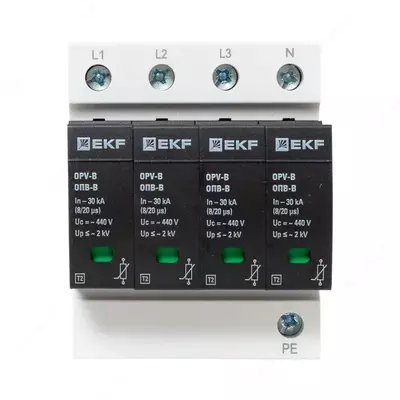 Ограничитель импульсных напряжений ОПВ-C/3P In 20кА 385В с сигн. EKF PROxima