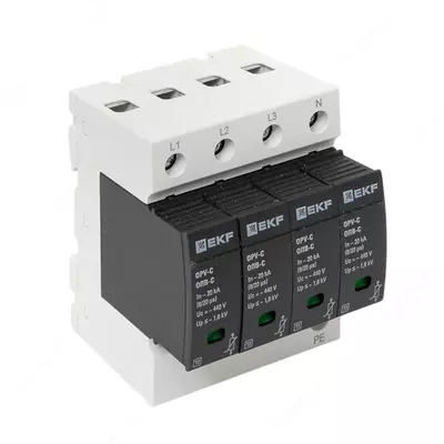   Ограничитель импульсных напряжений ОПВ-C/3P In 20кА 385В с сигн. EKF PROxima
