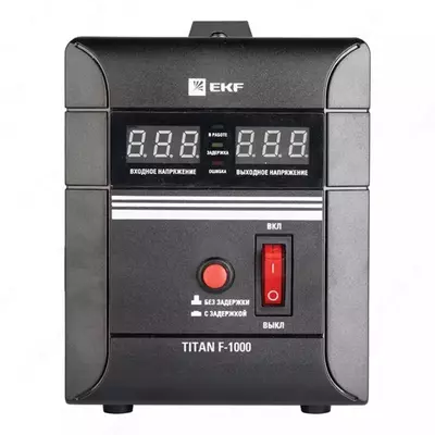  Стабилизатор напряжения EKF PROxima TITAN-F-1000 (Арт. - 1165449) - 