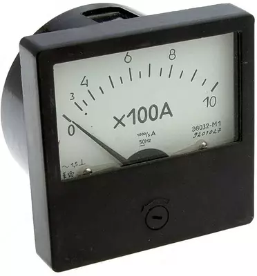 Миллиамперметр Э-8030 (0–100 мА) аналоговый щитовой прибор постоянного тока