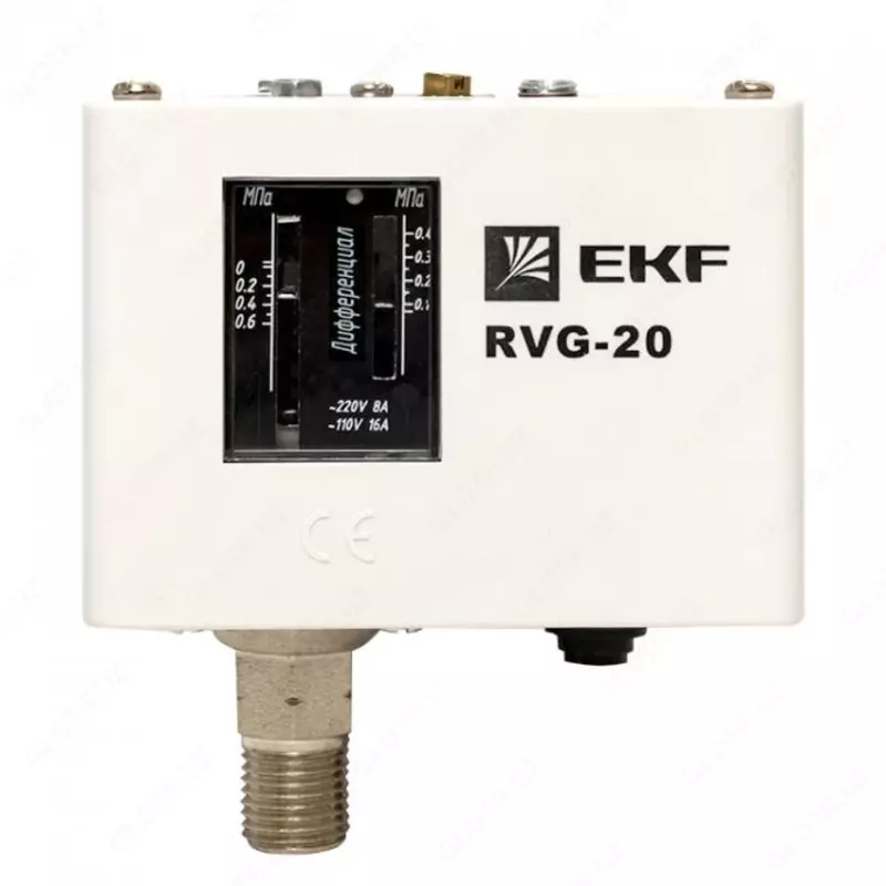 Реле избыточного давления EKF RVG-20-1 6 (1 6 МПа) (RVG-20-1 6)