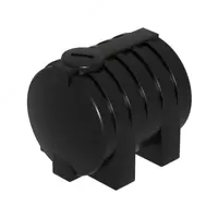 Irplast EVG-R 1500 gorizontal bak  hajmi 1500 litr  egilishlar (Art. - 1246406) Qora