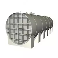 Irplast gorizontal bak EVG-L 5000 l  tolqin amortizatori bilan (1246417-modda) Kulrang