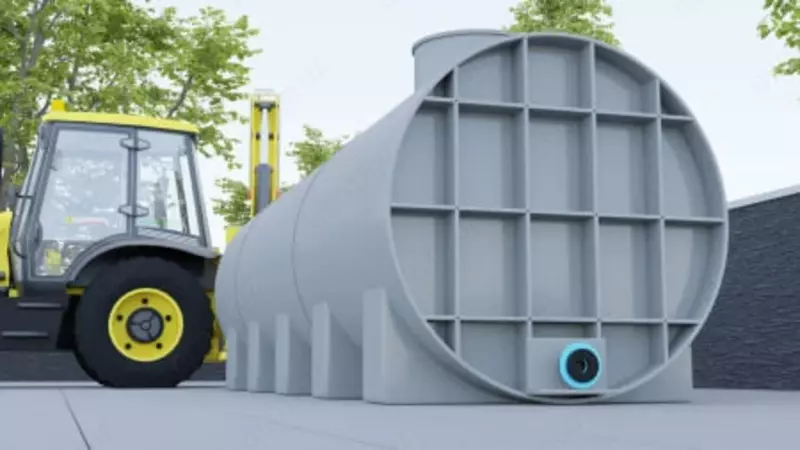   Irplast gorizontal bak EVG-L 5000 l  tolqin amortizatori bilan (1246417-modda) Kulrang