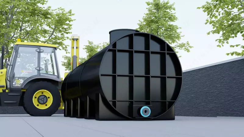  Gorizontal bak Irplast EVG-L 10000 l  tolqin amortizatori bilan (1246423-modda) Qora - 