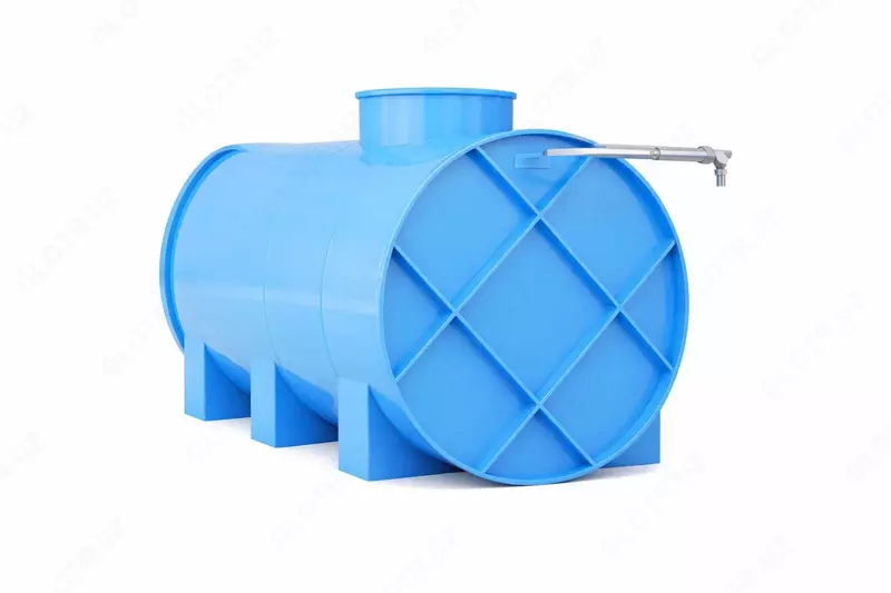 Irplast gorizontal bak EVG-L 3000 l  tolqin amortizatori bilan (1246424-modda) Moviy