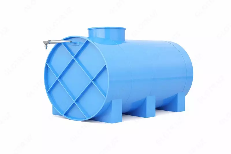  Irplast gorizontal bak EVG-L 3000 l  tolqin amortizatori bilan (1246424-modda) Moviy - 