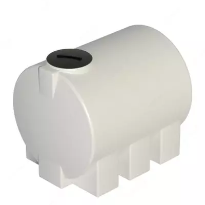 Емкость горизонтальная Ирпласт ЭВГ-500  объем 500 литров  отводы (Арт. - 1246433) Белая