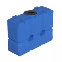 Емкость прямоугольная (вертикальная) Ирпласт ЕК -2000  объем 2000 литров  крышка 250 мм (Арт. - 1246450) Голубая