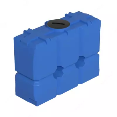 Емкость прямоугольная (вертикальная) Ирпласт ЕК -2000  объем 2000 литров  крышка 250 мм (Арт. - 1246450) Голубая