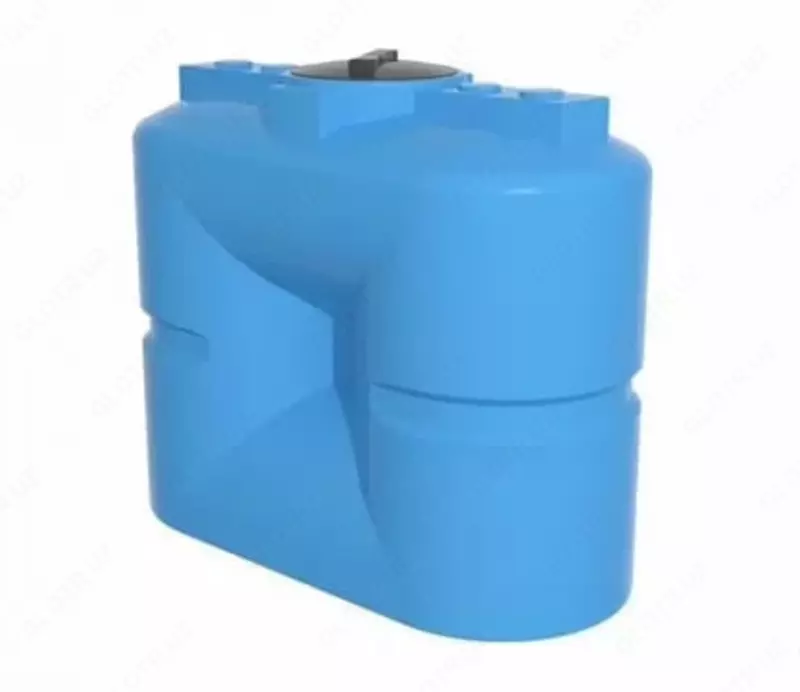 Емкость вертикальная Ирпласт S 1000  объем 1000 литров  с отводом (Арт. - 1246509) Голубая