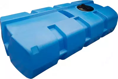  Емкость горизонтальная Ирпласт АUТО 1000  объем 1000 литров  отвод (Арт. - 1246543) Голубая - 