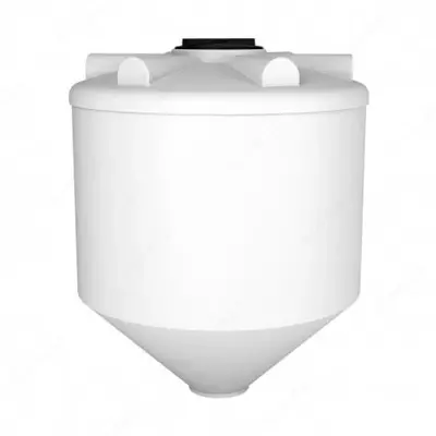   Емкость конусная 45° Ирпласт крышка 350 мм (Арт. - 1246637) Белая