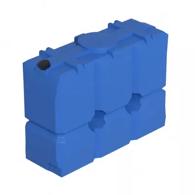  Емкость вертикальная (под топливо) Ирпласт ЕК 1000  объем 1000 л  крышка 450 мм (Арт. - 1246652) Голубая - 