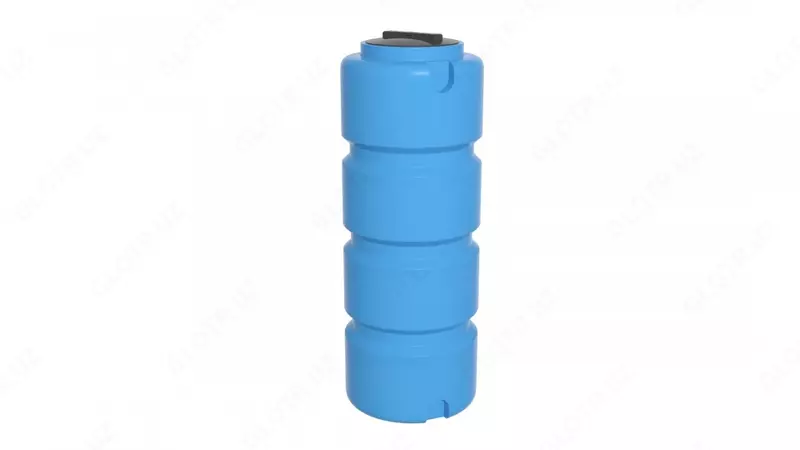  Ёмкость ЭВЛ 500 л голубая с отводами  крышка 350 мм - 