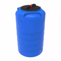   Ёмкость ЭВЛ 500 л голубая с отводами  крышка 350 мм
