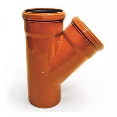 45° kanalizatsiya troynigi Ø110/110  polietilen (1249573-modda)