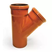 45° kanalizatsiya troynigi Ø110/110  polietilen (1249573-modda)