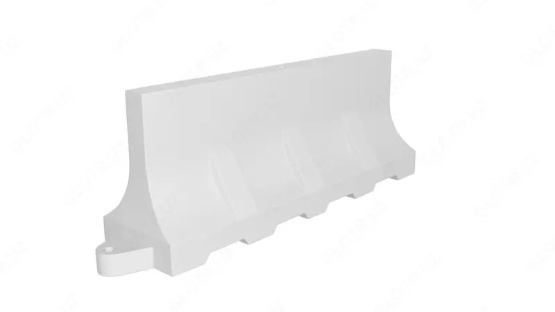 Suv bilan toldirilgan yol tosigi bloki (plastik)  1500 mm (1249578-modda) Oq rang