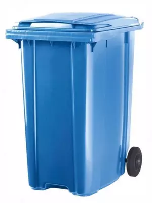  Мусорный контейнер (мобильный) 240 литров  пластик (Арт. - 1249586) Синий - 