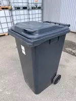  Chiqindi idishi (mobil) 240 litr  plastik (1249594-modda) Kulrang Chakana savdo