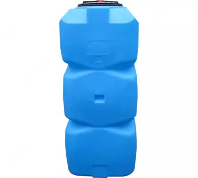Ёмкость К 750 л вертикальная голубая с отводом