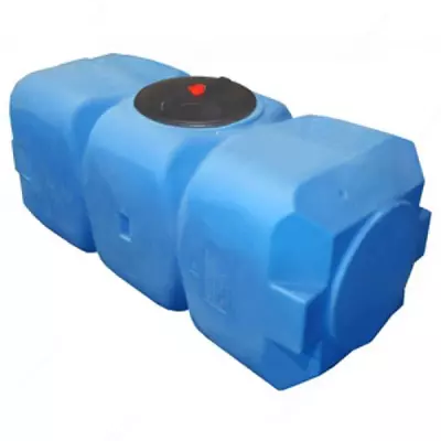 Ёмкость К 800 л горизонтальная голубая с отводами